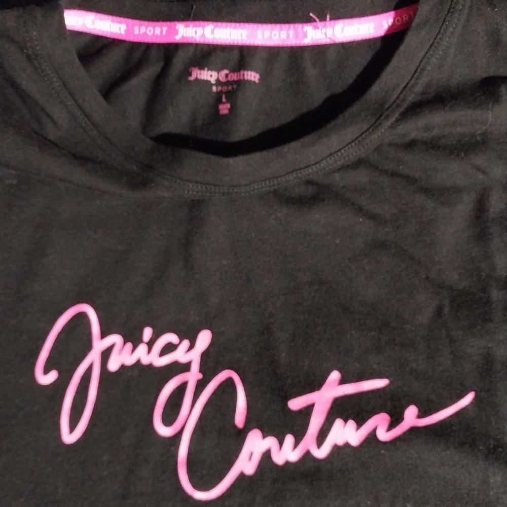 Juicy Couture Logo Tee Large Black